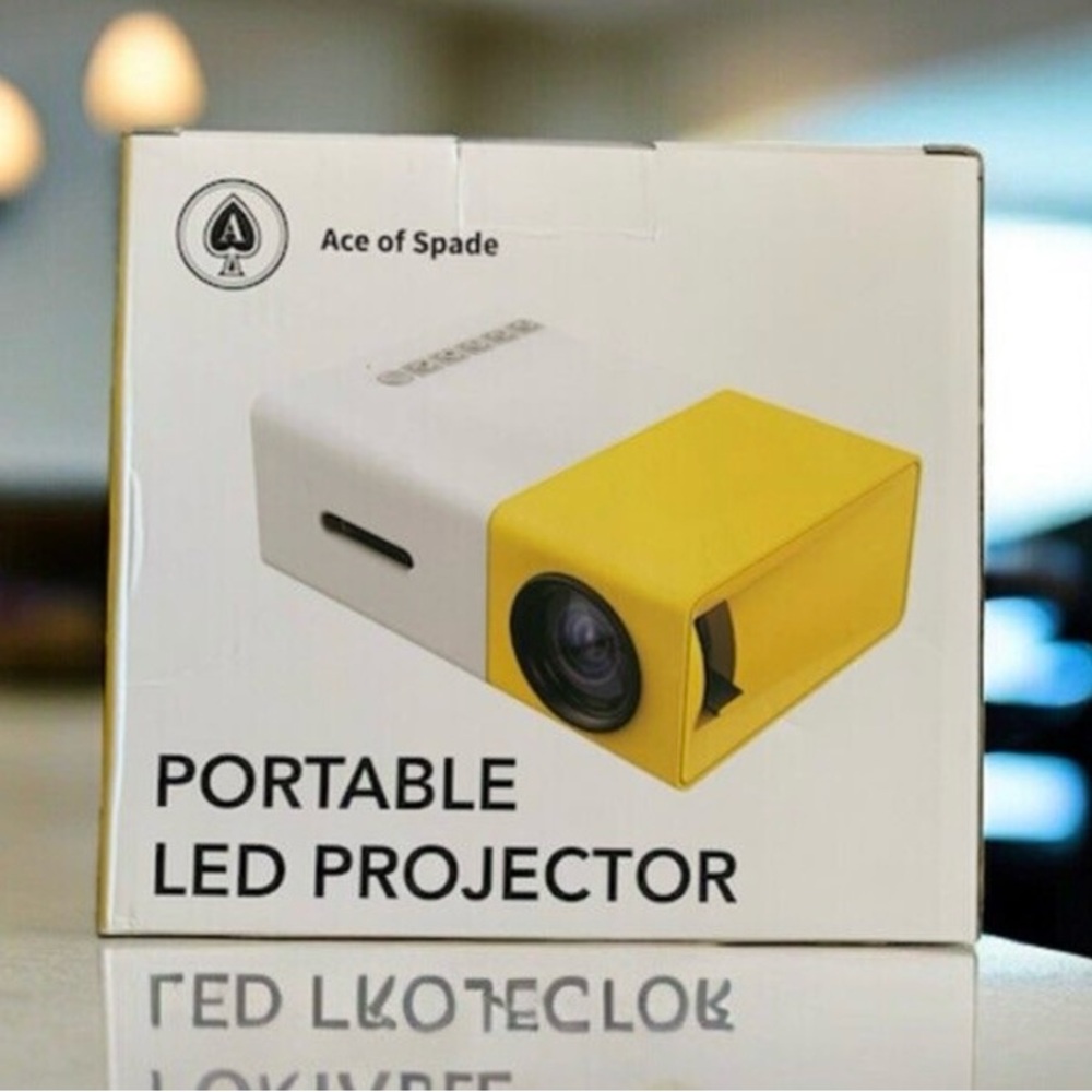 ACE OF SPADE YG300 1080P Portable LED Projector NIB